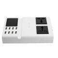 8.2A 8 Port USB Charger Socket Rapid Fast Travel Wall Charger Station LCD Display