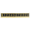 16Pcs/Set Price Display Tag Label Golden Number Letter and Base Adjustable Price Display Counter Sta
