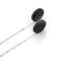 1.5M Round Tape Measure Ruler Automatic Telescopic Ruler PVC Black Tape Measure for Home Office Stat