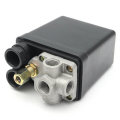 220V 1/4inch BSP 4 Port Single Phase Air Compressor Pressure Switch with Safety Valve Gauge