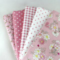Dollhouse Sewing 5 Pink Assorted Pre Cut Charm 10" Squares Quilt Cotton Cloth Fabric Craft