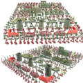 290PCS 4cm Military Model Toys Simulated Army Base for Children Toys