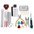 26Pcs Guitar Maintenance Repair Tools Full Set Tool Kit Pliers Care Kit with Bag