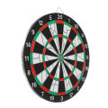 15 inch Flocking Dart Board Front Double Sided + 6Pcs Darts for Home Club Entertainment Leisure Game