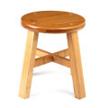 Circular Solid Wooden Stool Small Bench Sofa Tea Table Chair Shoe Bench Stool for Children`S Adult S