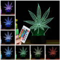3D LED Maple Leaf Table Lamp Remote Control Touch Night Light Color Change Gift