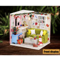 Iiecreate DIY Doll House House Handmade Assembled Educational Toy Art House Christmas Gift Creative