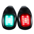 2PCS 12V IP66 Red+Green Marine Boat Yacht LED Mini Starboard/Port Navigation Lights Waterproof