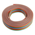 3pcs 5M 1.27mm Pitch Ribbon Cable 16P Flat Color Rainbow Ribbon Cable Wire Rainbow Cable
