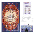 100x70cm Electronic Worship Blanket Interactive Islamic Worship Mat Smart Worship Blanket Mosque Wor