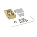 Brass Diff Cover w/ Skid Protection Plate Set for Axial SCX24 AXI90081 RC Vehicles Car Parts