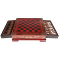 Vintage Wooden Chinese Chess Board Table Game Set Pieces Gift Toy Collectibles