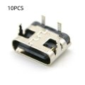 10PCS TYPE-C 2P In-Line Female Charging Socket With High-Current Charging Oval Plug