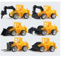 6 Pcs Mini Construction Vehicle Sliding Inertial Bulldozer Excavator Diecast Car Model Toy Set for K
