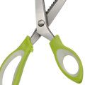 24CM DIY Teeth Scissors Stainless Steel Sewing Dressmaking  Triangular Arc Shears Cutter Portable Ca