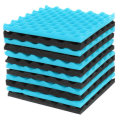 12Pcs Acoustic Soundproofing Studio Foam Tiles Sound-Proof Foam Tile Acoustic Studio Wedge Board Set