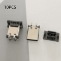 10PCS TYPE-C3.1 Male Vertical Four Feet 24p Double Row Patch USB Vertical SMT with Dust Plug