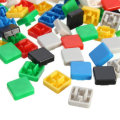 140pcs Square Mixed Color Tactile Button Cap Kit For 12x12x7.3MM Tact Switches