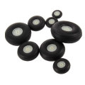 5X 63.5MM Rubber Wheel For RC Airplane And DIY Robot Tires