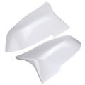 1Pair White ABS Rearview Mirror Cover Cap For BMW 1/2/3/4/X/M Series F20 F21 F22 F23 F87 X1 M2 2014-