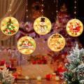 Novelty Hanging 3D Christmas Warm White LED String Light with USB for Festival Party Indoor Outdoor