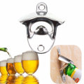 Nickel Bottle Opener Wall Mount Bar Wine Beer Soda Glass Cap Remover Opener Tool