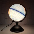 20cm LED World Globe Earth Tellurion Atlas Map Rotating Stand Geography Educational Toys Desktop Dec