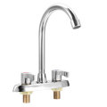 Electroplating Process Hot and Cold Water Faucet With 2 Stainless Steel Hose