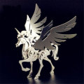 Steel Warcraft 3D Puzzle DIY Assembly Unicorn Toys DIY Stainless Steel Model Building Decor 6*4.4*6.