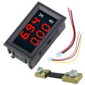 0.56" Red+Red Dual LED Display Mini Digital Voltmeter Ammeter DC 100V 100A Panel Amp Volt Voltage Cu