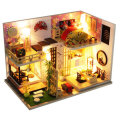 Wooden Japan Style Bamboo Maple House DIY Handmade Assembly Doll House Miniature Furniture Kit with