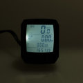 Bogeer YT-833 Large Screen Backlight Waterproof Bike Computer Speedometer Stopwatch Calendar Black