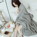Wool Cotton Soft Blanket Knitting Warm Bedspread Sofa for Home Textiles
