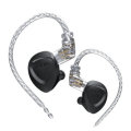 CCA CKX 6BA + 1DD Metal Earphones HIFI In Ear Monitor Bass Head... (COLOR.: SILVER | TYPE: STANDARD)