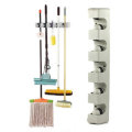 5 Position 6 Hooks Wall Mounted Mop Broom Holder Hanger Kitchen Shelf Storage Holder Home Garage Sto