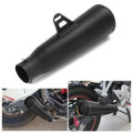 Black 51mm Universal Motorcycle Exhaust Muffler Pipe For Kawasaki/Honda/Yamaha