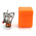 9x9CM Camping Mini Stove Head with Storage Box Outdoor Portable Stainless Steel Gas Stove Head Cooki