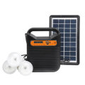 25W Solar Powered System Emergency DC System Light Kit Solar Generator FM Radio Audio USB Card Power