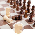 3 In 1 30x30cm Folding Wooden Contemporary International Chess Set Funny Foldable Board Famliy Game