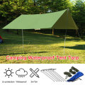 Portable 3-4 Person Lightweight Camping Tent Waterproof Tarp Rain Shelter Mat Hammock Cover
