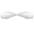 2PCS White Door Wing Mirror Cover Rear View Left Right Side For Ford Fiesta MK7 2009-2015
