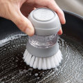 Household Kitchen Washing Utensils Pot Dish Brush with Liquid Washing Soap Dispenser Pot Brush Dish
