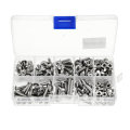 Suleve M4SP1 M4 Stainless Steel Phillips Round Head Screws Bolts Nuts Assortment Kit 250Pcs