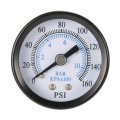 TS-40-10 1/8 Inch 160 Psi 0-10bar Compressor Compressed Air Pressure Gauge Small Double Scale Measur