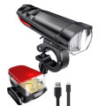 BIKIGHT 320LM Bike Light Headlight + 120LM Tail Light 3 Modes Adjustable Front Handlebar Lamp USB Ch