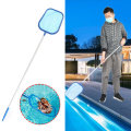 Removable 5 Section Swimming Pool Net Aluminum Telescopic Cleaning Pole Pool Leaf Skimmer Cleaning T