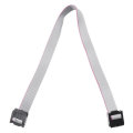 2.54mm FC-8P IDC Flat Gray Cable LED Screen Connected to JTAG Download Cable