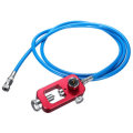 HPA tank fill Adapter Scuba Fill Station with 72" 182cm Blue High Pressure Whip