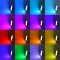 5W RGB Downlight KTV Colorful Light 16 Color Changing Light Living Room Downlight Spotlight Remote C