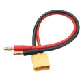 EUHOBBY 25cm 12AWG 4.0mm Banana Male Plug to XT90 Male Plug Silicone Charging Cable for Battery Char